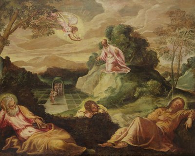 Agónie v zahradě od Jacopo Robusti Tintoretto