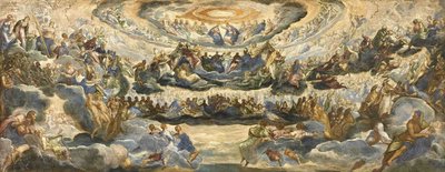 Korunovace panenského ráje od Jacopo Robusti Tintoretto
