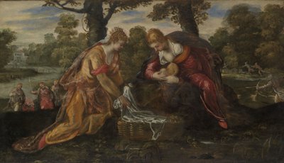 Nalezení Mojžíše, c.1555-75 od Jacopo Robusti Tintoretto