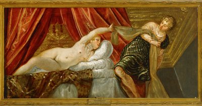 Josefova cudnost - Josef a Potífarova žena... (malba na plátně) od Jacopo Robusti Tintoretto