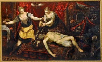 Holofernova smrt ... (malba na plátně) od Jacopo Robusti Tintoretto