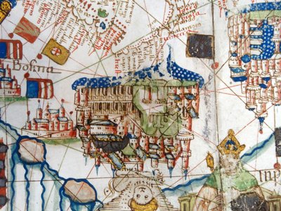 Renesanční mapa Evropy, Jacopo Russo (po), 1528 od Jacopo Russo