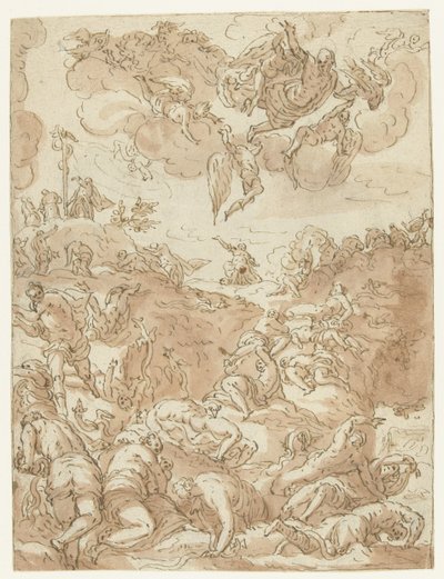 Vztyčení měděného hada od Jacopo Tintoretto