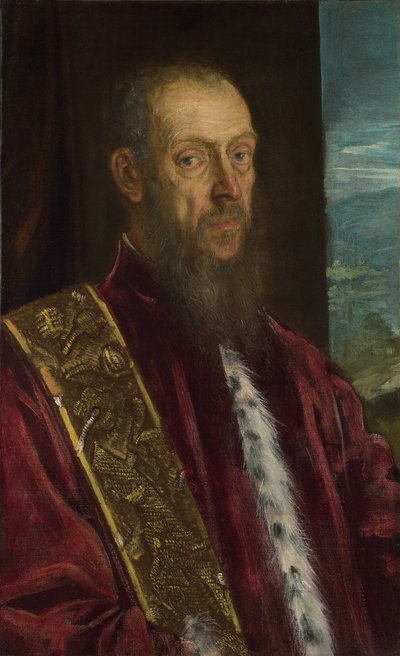 Portrét Vincenza Morosiniho (1511-1588). od Jacopo Tintoretto