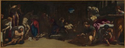Saint Roch navštěvující benátské oběti moru v Lazaretto. od Jacopo, Tintoretto