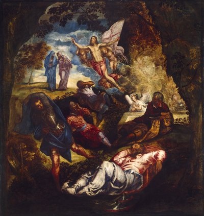 Vzkříšení Krista, polovina 50. let 16. století – začátek 70. let 16. století od Jacopo Tintoretto