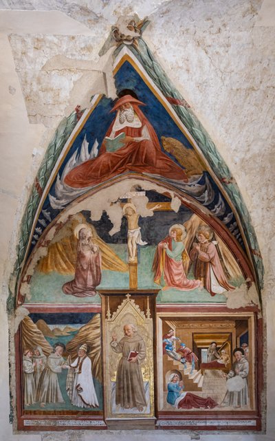 Příběhy S. Bernardina a svatých, kostel sv. Františka, kaple sv. Bernardina ze Sieny od Jacopo Vincioli