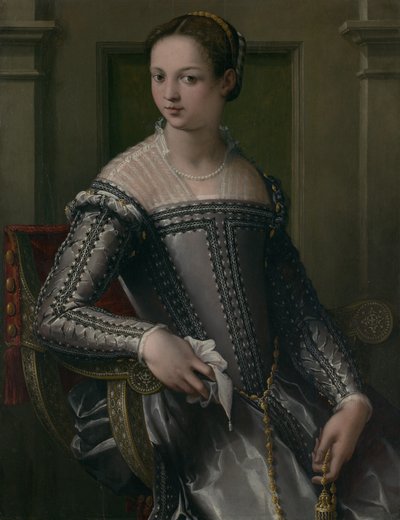 Portrét ženy, polovina 16. století. od Jacopo Zucchi