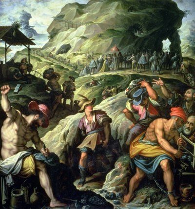 Důl, 1572 od Jacopo Zucchi