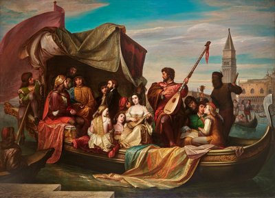 Giovanni Bellini a Albrecht Dürer jsou oslavováni benátskými umělci od Jacopo de Andrea