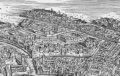 Grande Pianta Prospettica – Benátky, cca 1500 (detail 416593) od Jacopo de Barbari