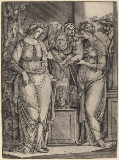 Velká oběť Priapusovi, c. 14991501. od Jacopo de Barbari