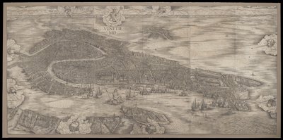 Pohled na Benátky, 1500 od Jacopo de Barbari