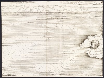 Pohled na Benátky [pravý horní blok], 1500. od Jacopo de Barbari