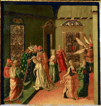 Korunovace Ester Achašveróšem... od Jacopo del Sellaio