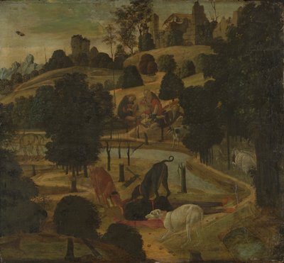 Smrt Aktaeona od Jacopo del Sellaio