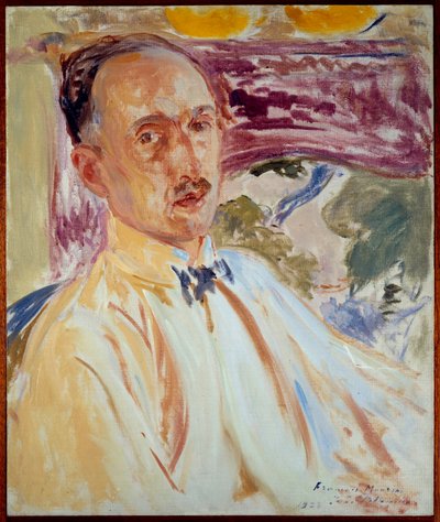 Studie k portrétu Francoise Mauriaca (1885-1970), francouzského spisovatele. Obraz Jacques Emile (Jacques-Emile) Blanche (1861-1942) od Jacques-Emile Blanche