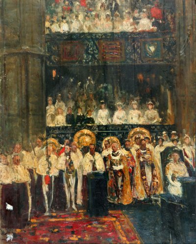 Korunovace Jiřího V od Jacques-Emile Blanche