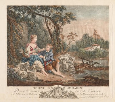 Denken sie an die Traube? von Jacques-Philippe Le Bas