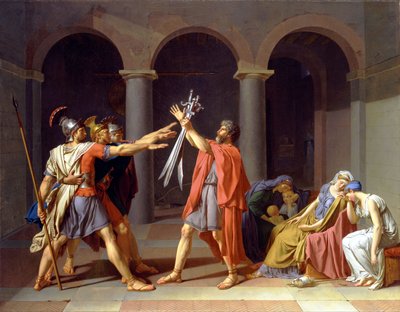 Přísaha Horatii od Jacques Louis David