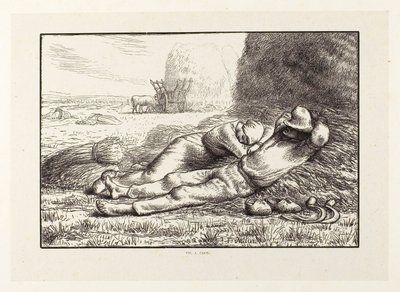 Poledne od Jacques Adrien Lavieille