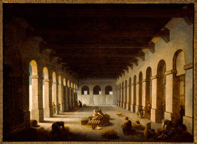 The Valley Market, cca 1815 (olej na plátně) od Jacques Albert Senave