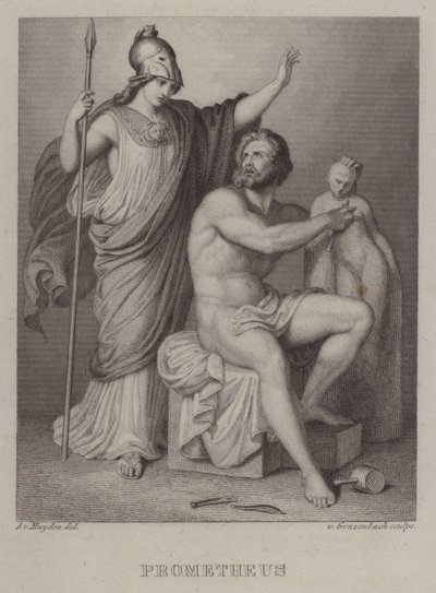 Prometheus (rytina) od Jacques Alfred van Muyden
