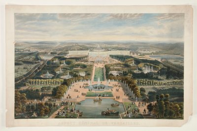 Obecný aspekt Versailles od Jacques Alphonse Testard