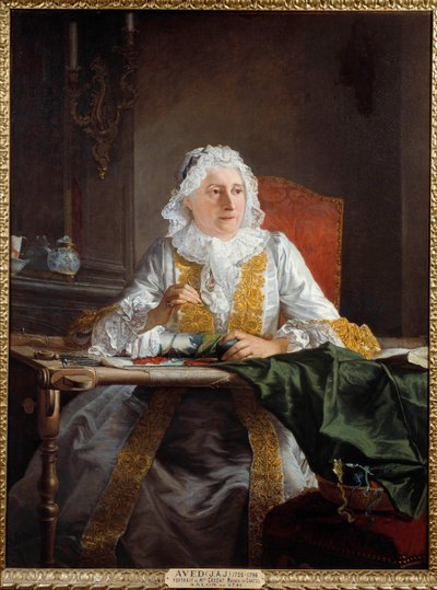 Portrét Madame Antoine Crozat, markýze z Chatel Malba Josepha Avad dit Le Batave (1702-1766) 1741 Sun. 1,38x1,04 m Montpellier, Fabre Museum od Jacques Andre Joseph Camelot Aved