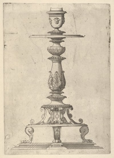 Design pro svícen, 1548-49. od Jacques Androuet Du Cerceau