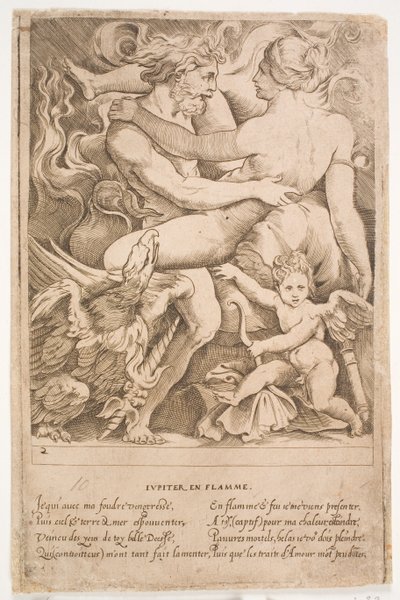 Ohnivý Jupiter od Jacques Androuet Ducerceau d.Æ.