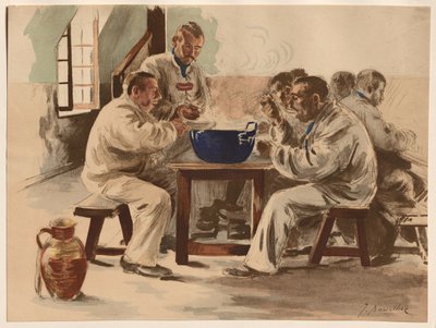 La Soupe à la Chambrée, 1899. od Jacques Baseilhac