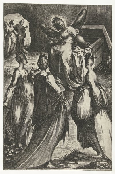 Tři Marie u hrobu od Jacques Bellange