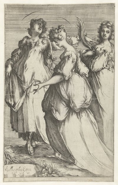 Tři svaté ženy od Jacques Bellange