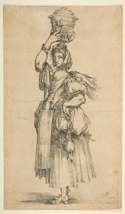 Gardener, ze série Hortulanae. od Jacques Bellange