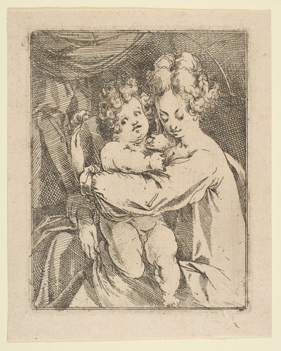 Madona s dítětem, 1612-16. od Jacques Bellange