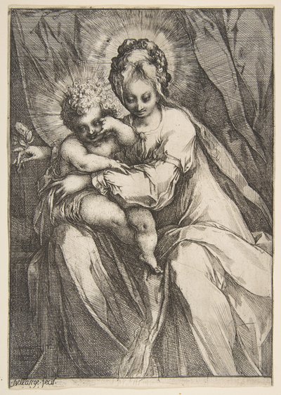 Madona s růží, 1595-1616. od Jacques Bellange