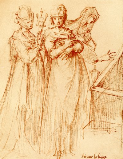 Tři svaté ženy u hrobu Kristova od Jacques Bellange