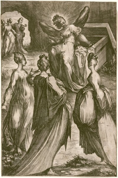 Tři Marie u hrobu. od Jacques Bellange