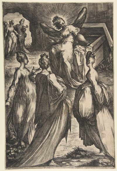 Tři Marie u hrobu. od Jacques Bellange