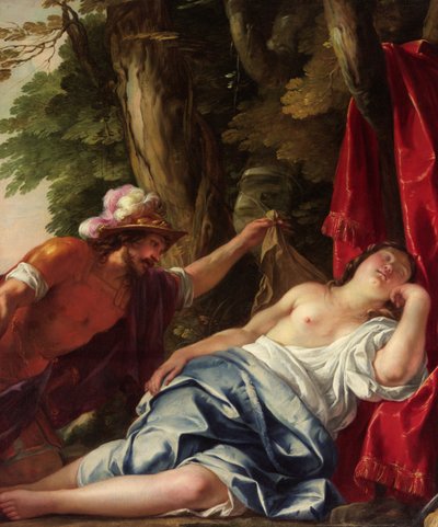Mars a vestálská panna od Jacques Blanchard