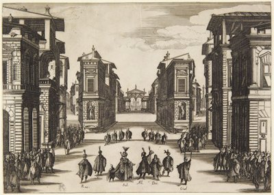 4. dějství, ze série Soliman od Jacques Callot