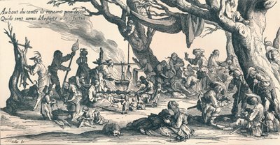„Tábor prvních Cikánů ve střední Evropě“, c1604, 1907 od Jacques Callot