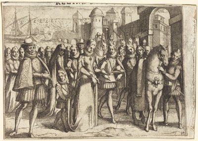 Příjezd do Valencie [recto] od Jacques Callot