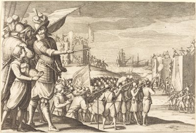 Útok na dvě pevnosti, c. 1614. od Jacques Callot