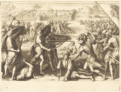 Útok na vnější pevnosti kostí od Jacques Callot