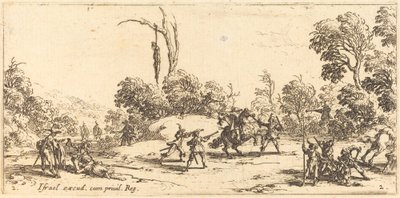 Útok na cestovatele na dálnici od Jacques Callot