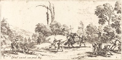 Útok na cestovatele na dálnici od Jacques Callot