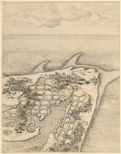 Úryvek z díla „Obléhání citadely sv. Martina na ostrově Île de Ré“ od Jacques Callot