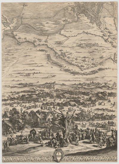 Úryvek z díla „Bitva u Bredy“ od Jacques Callot